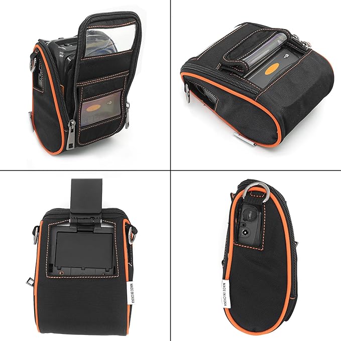 Soft Carrying Case for Zebra ZQ510 ZQ511 Mobile Thermal Printer - 2024 Upgrade Case Holster with Shoulder Strap and Belt Clip Compatible with Zebra ZQ510 ZQ511 Portable Carry Accessories