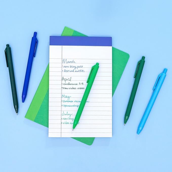 PAPERAGE Gel Pens With Retractable Medium Point (0.7mm), 20 Pack Colored Gel Pens, Assorted Colors, Smooth Writing Pens For Journals, Notebooks, Note Pads, Drawing, Office & School Supplies