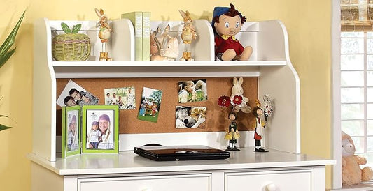 HOMES: Inside + Out Lela Desk Hutch White