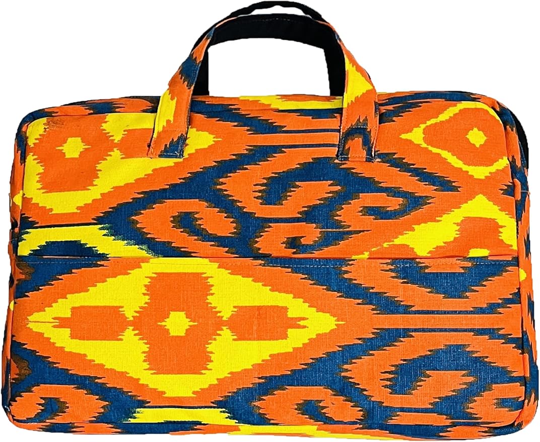 Neon Ikat print Laptop Bag for 13 to 15 INCHES LAPTOP FOR MACBOOK, IPAD AND WINDOWS LAPTOP
