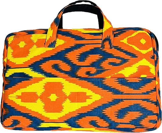 Neon Ikat print Laptop Bag for 13 to 15 INCHES LAPTOP FOR MACBOOK, IPAD AND WINDOWS LAPTOP