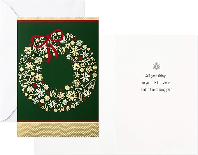 Image Arts Christmas Boxed Cards Assortment, Elegant Icons (4 Designs, 24 Cards with Envelopes)