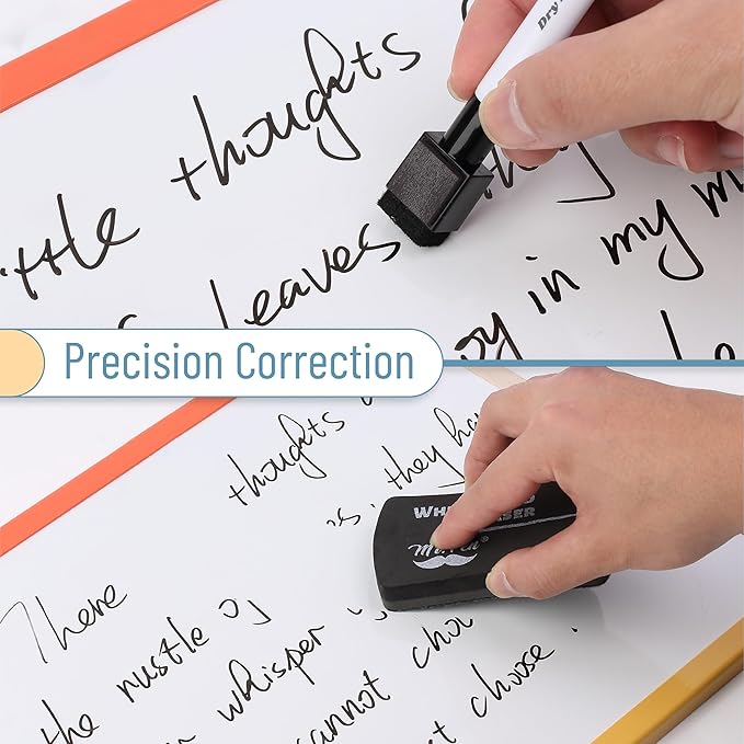 Mr. Pen- Magnetic Dry Erase Markers, 8 Pack with 1 Dry Erase Eraser, Black Dry Erase Markers Magnetic, Dry Erase Markers with Magnet, Dry Erase Magnetic Markers, Dry Erase Pens Fine Tip Dry Erase