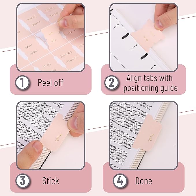 Mr. Pen- Bible Tabs, 75 Tabs, Metallic Gold Lettering, Laminated Bible Tabs for Women and Men, Bible Tabs for Study Bible, Bible Index Tabs, Bible Book Tabs, Bible Labels Tabs, Mr Pen Bible Tabs