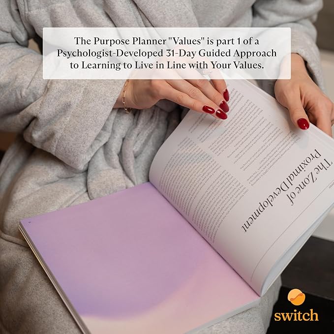 Switch Research Purpose Planner Bundle: Complete Psychologist-Backed Goal Planner Set for Developing a Life of Purpose - 3 Undated Productivity Planner Books - Guided Prompts, Techniques, and Insights