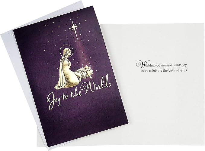 Hallmark Image Arts Religious Boxed Christmas Cards Assortment (4 Designs, 24 Christmas Cards with Envelopes)