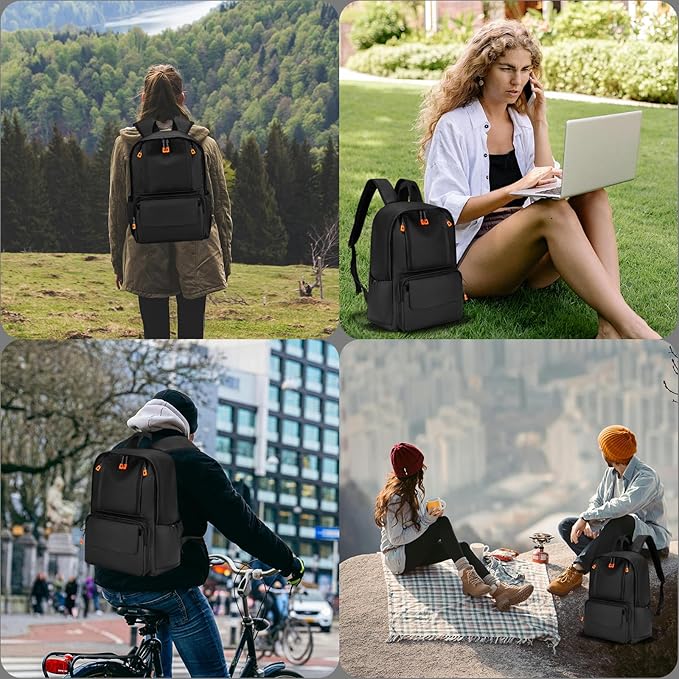 Versatile Lightweight Laptop Backpack - Durable, Water-Resistant for 13-15.6 Inch Laptops - Perfect for Work, Travel, Commute, Campus - Practical & Multi-Functional