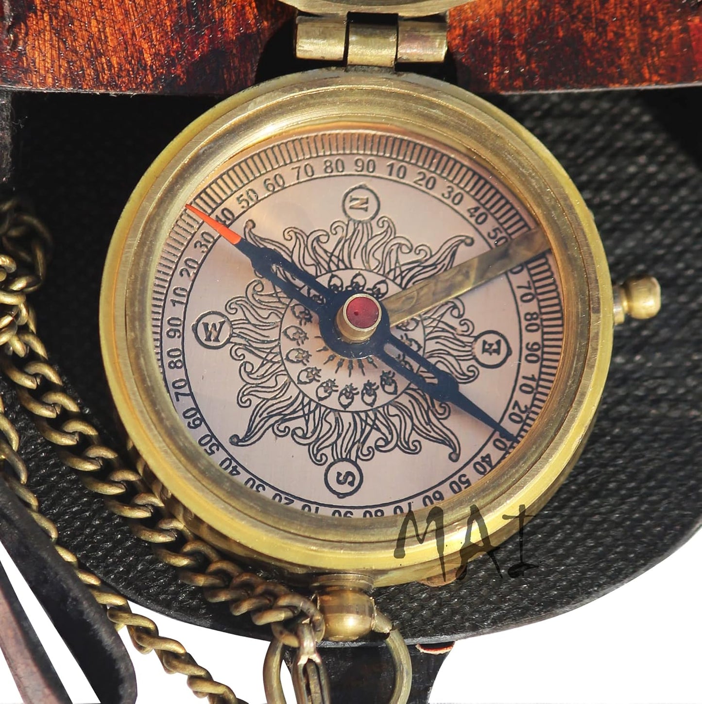 MAI Pocket Compass For Hiking, Survival Instrument Antique “So You Can Always Find Your Way Back Home” Engraved Camping Pocket Compass Nautical Compass Vintage Navigation Outdoor Compass By