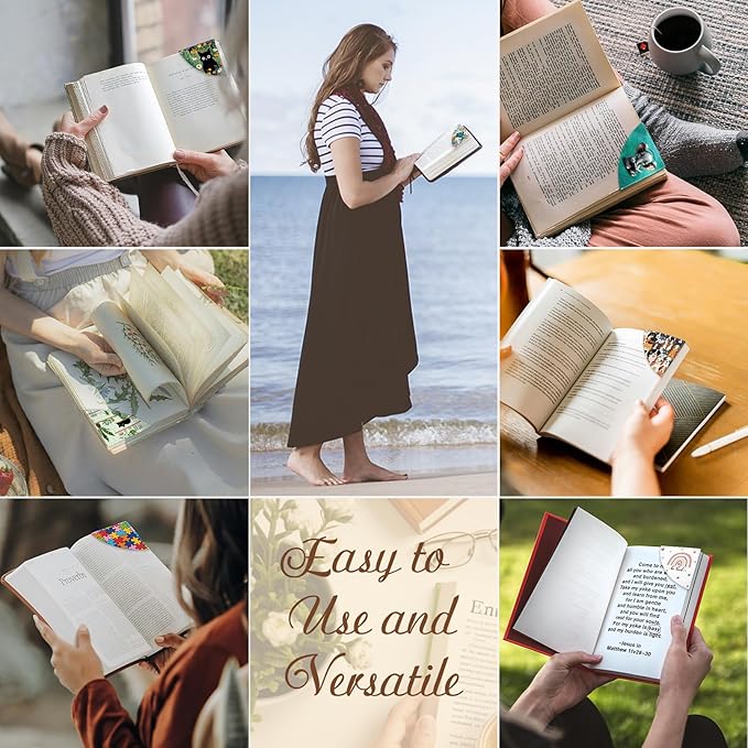 Strawberry Corner Bookmarks, Cute Leather Book Accessories for Book Lovers, 3 Pcs Reading Book Page Markers for Women Men Student Teacher Girls Boys Kids Retirement Birthday Gifts