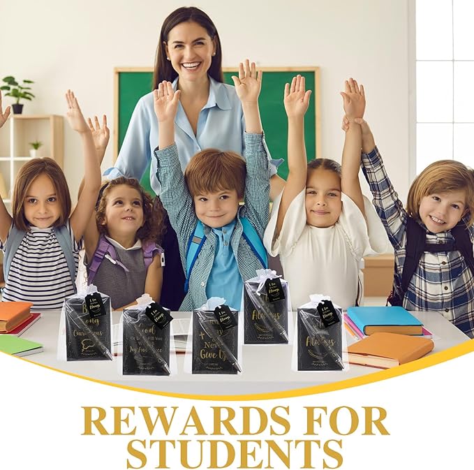 200 Pcs Bible Verse Sets Church Christian Gift Include 50 Scripture Notebooks 50 Bible Bamboo Pens 50 Thanks Tags 50 Organza Bags for Women Man Christian Party Gifts(Black,Fresh)