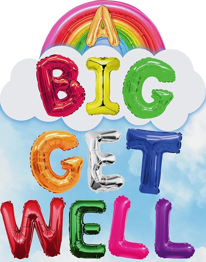 Iconikal Jumbo Greeting Card With Envelope, A Big Get Well, 11 x 14-Inch