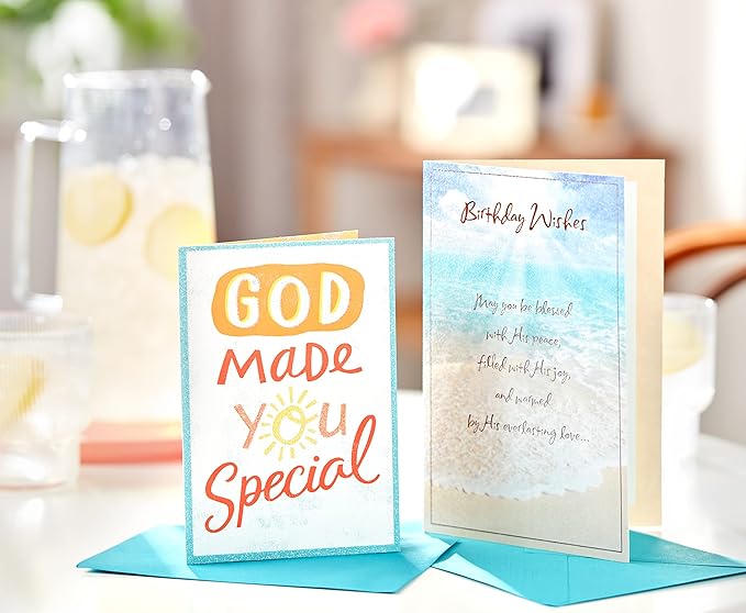 American Greetings Religious Birthday Card (Made You Special)