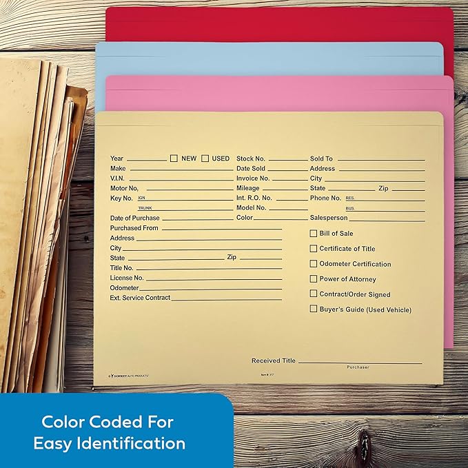 Printed Heavy Duty Deal Jackets - Buff (100 Envelopes Shrink Wrapped)