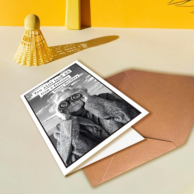 Funny Birthday Card for Old Women, Suitable for 50th, 60th, 70th, 80th, 90th Birthday, Teasing The Years In A Humorous Way.