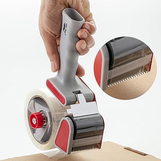 Mr. Pen- Packing Tape Dispenser Gun 2-Inch, 4 Pack with 4 Rolls Tape, Heavy Duty Packing Tape with Dispenser, Packaging Tape, Tape Gun, Clear Packing Tape, Tape Gun for Packing Boxes, Moving Tape