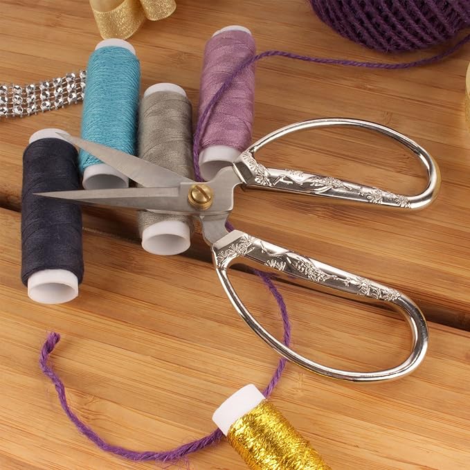 JubileeYarn Crane Motif Small Embroidery Craft Scissors - Assortment - 30 Scissors