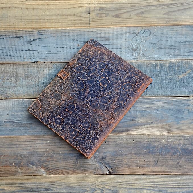 JJNUSA Genuine Leather Journal Writing Pad for Tops Legal Pads 8.5 x 11, A4 Writing Letter Portfolio Notepad Organizer, Writing Pads 8-1/2" x 11-3/4"