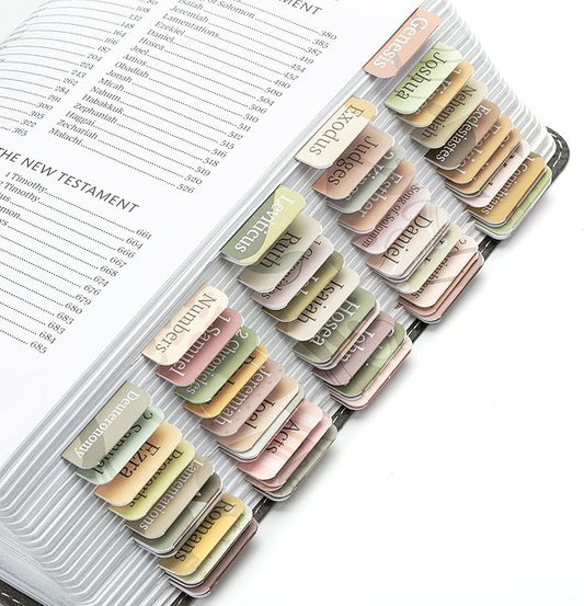Mr. Pen- Bible Tabs, 75 Tabs, Laminated Bible Tabs for Women and Men, Bible Tabs for Study Bible, Bible Index Tabs, Bible Book Tabs, Bible Labels Tabs, Mr Pen Bible Tabs