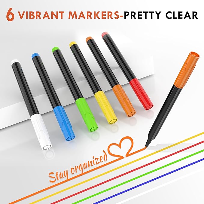 Magnetic Acrylic Calendar for Fridge,1 Pack 12"x16" Clear Fridge Calendar Dry Erase Magnetic Planning Boards Set(Monthly Planner_1)