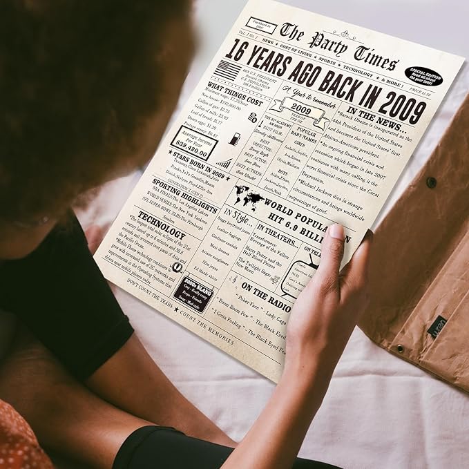 Cool Gifts for 16 Year Old Girls Boys, Humor 16th Birthday Gifts Ideas for Girls Boys, Sweet 16th Birthday Card for Her Him, Happy 16 Birthday Decorations for Daughter Son