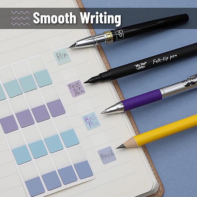 Mr. Pen- Sticky Index Tabs, 480 Pcs, Pastel Sticky Tabs for Notebooks, Page Markers, Page Tabs for Binders, Page Tabs Sticky Tabs for Books, Notebook Tabs, Book Sticky Tabs for Notebooks