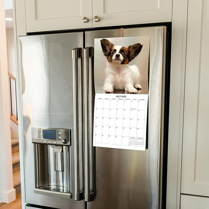 2025 Puppies Monthly Wall Calendar | 12" x 24" | Thick Sturdy Paper | Puppy Dog Calendar 2024-2025