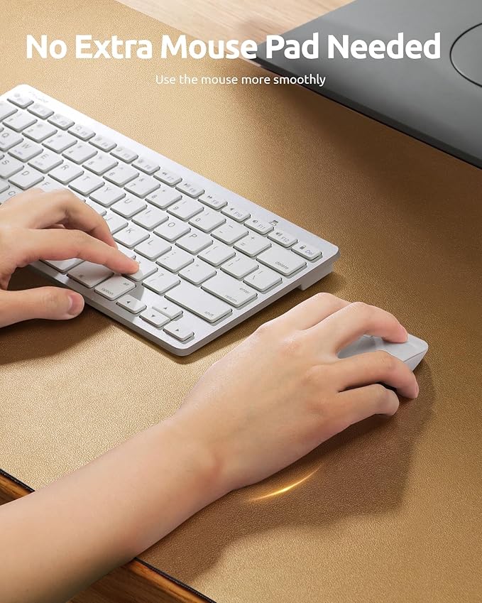 YSAGi Leather Desk Protector, Office Mat, Large Mouse Mat, Non-Slip PU Leather Blotter, Laptop Pad, Waterproof Writing Pad for Office and Home (Bronze, 31.5" x 15.8")