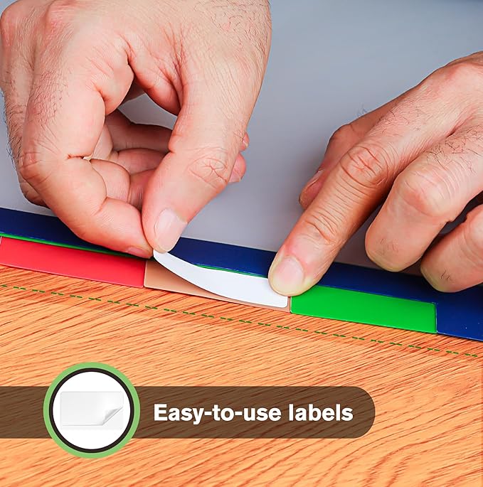 HABGP 10PCS/2 Set 3 Ring Binder Dividers with Tabs, Color Page Dividers for 3 Ring Binder with Tabs, 5 Tab Dividers, Clear Folder Dividers, Three Ring File Dividers with Tabs, Tabbed Index Dividers