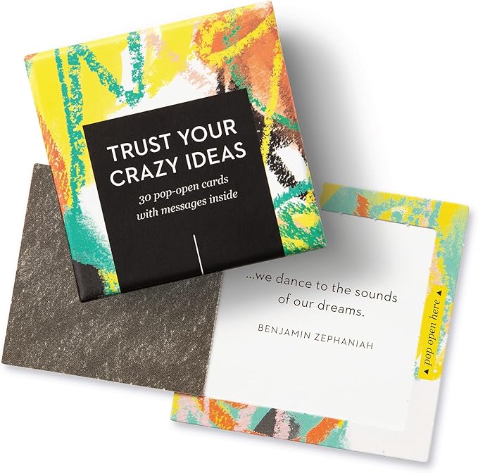 Compendium ThoughtFulls Pop-Open Cards — Trust Your Crazy Ideas — 30 Pop-Open Cards, Each with a Different Inspiring Message Inside