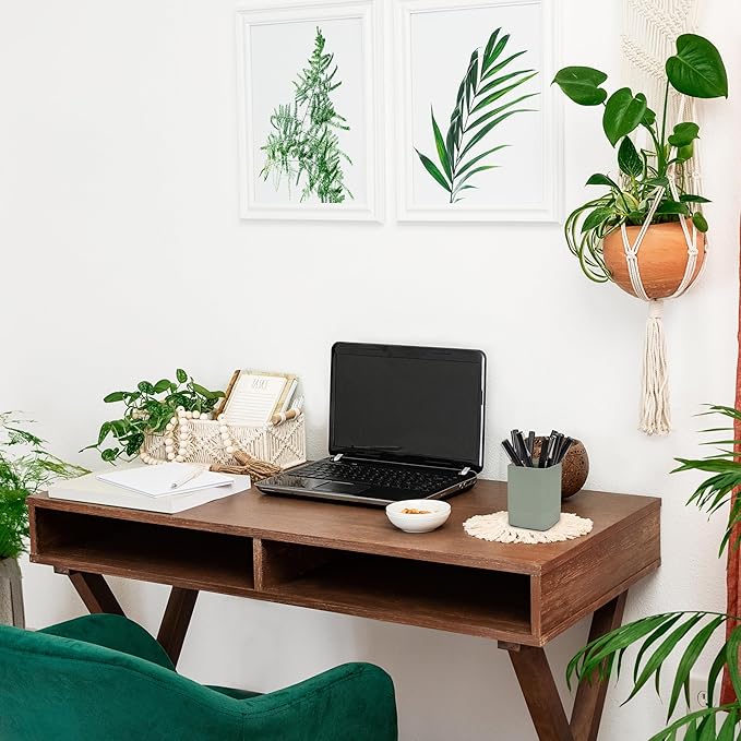 KIBAGA Aesthetic Pen Holder for Desk - Modern Concrete Pencil Holder - Cute and Functional Desk Organizer for Office Supplies - Stylish Office Decor Pen Cup