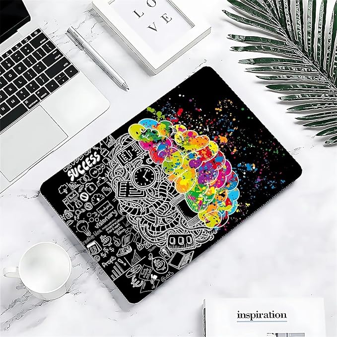 Compatible with MacBook Air 13.6 Inch Case 2024 2023 2022 Release Model A3113 M3 A2681 M2, Left Right Brain Hard Plastic Shell Cover Case