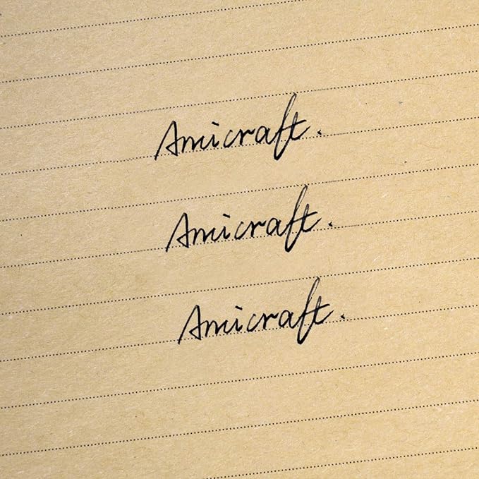 Ancicraft Refills Paper 6 Hole A5 5.7 X 8.25 Inches Lined Craft Paper for Loose Leaf Binder Notebook 100 Sheets / 200 Pages