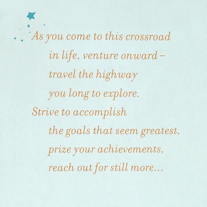 Hallmark Graduation Card (Path to True Happiness)