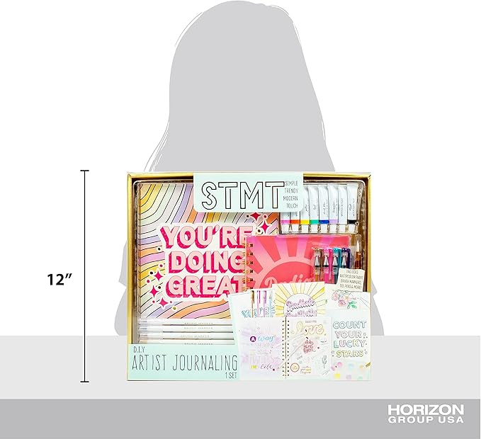 STMT D.I.Y. Artist Stationery Set, Art Journal Kit, Watercolor Kit, DIY Journaling Set for Girls Ages - 8+