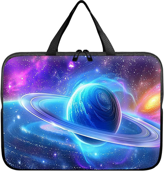 Universal Tablet Laptop Sleeve Case 10 inch, Cosmic Planet Slim Carrying Case Durable Handbag Travel Laptop Bag for 7 to 10-inch Laptops/Notebook/Kids Tablet/ipad/eBook Readers