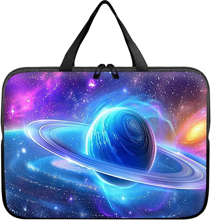Universal Laptop Sleeve Tablet Case 12 inch, Cosmic Planet Slim Carrying Case Durable Handbag Travel Laptop Bag for Surface Pro 9 8 7/Laptop Go 2 3, MacBook Air 11/12
