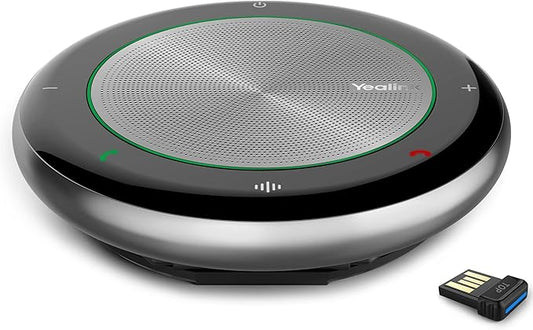 Yealink Bluetooth Speakerphone Conference Speakerphone Microphone Teams Certified CP700 USB Speaker Full Duplex Noise Reduction Algorithm Home Office 360° Voice Pickup