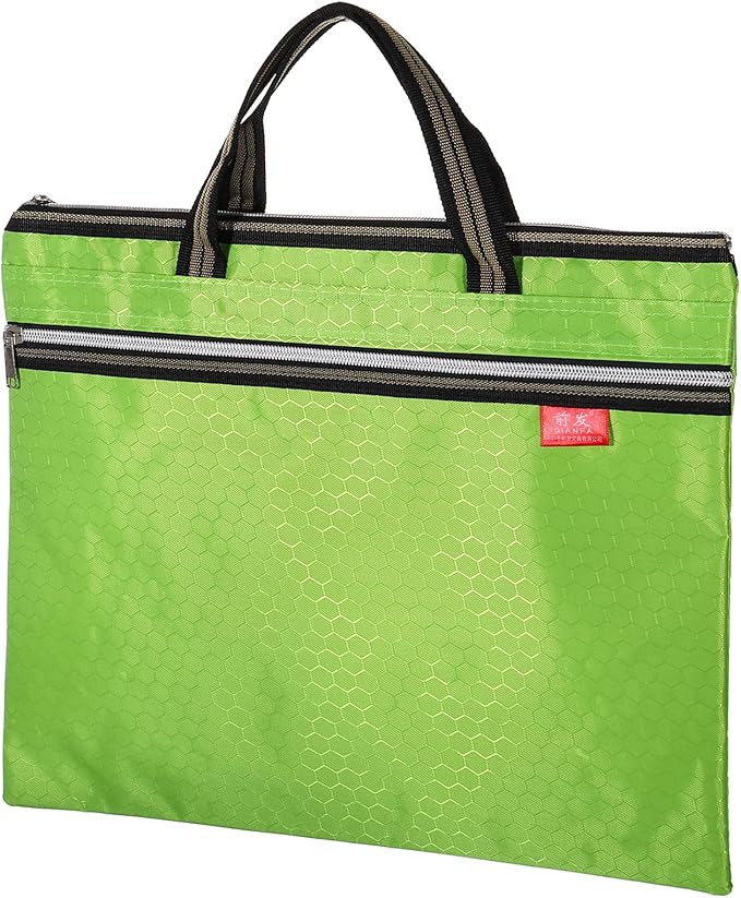 PATIKIL Waterproof Zipper File Bag, Documents Books Tools Storage Zip Pouch for Office Travel, Green