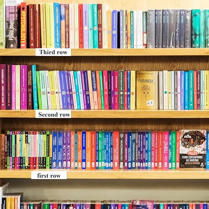 Containlol 15 Pieces Moveable Shelf Label Holders Clear Transparent Shelves Tags Index Card Pockets Library Markers Label Display Holder for Classroom Office Book(3.03 x 9.06 x 0.63 Inch)