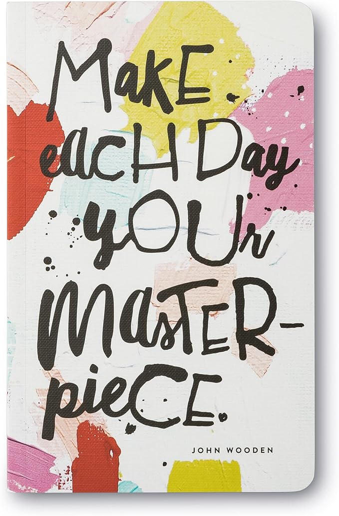 Compendium Softcover Journal - Make each day your masterpiece. – A Write Now Journal with 128 Lined Pages, 5″W x 8″H