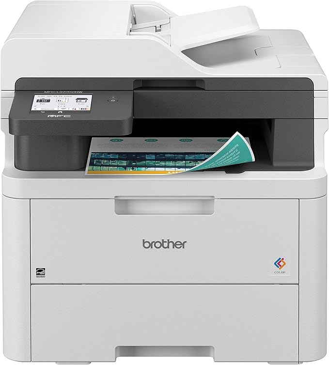 Brother MFC-L3720CDW Wireless Digital Color All-in-One Printer with Laser Quality Output, Copy, Scan, Fax, Duplex, Mobile Includes 2 Month Refresh Subscription Trial ¹ Works with Alexa