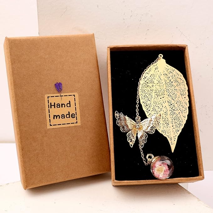 Toirxarn Metal Leaf Bookmark - Unique Gift for Women Ideal for Birthday Teacher Appreciation Mother's Day, Chic Literary Accessory & Elegant Reading Companion for Readers and Book Lovers
