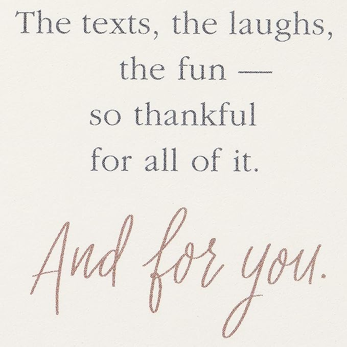 American Greetings Friendship Card (Thankful For All of It)