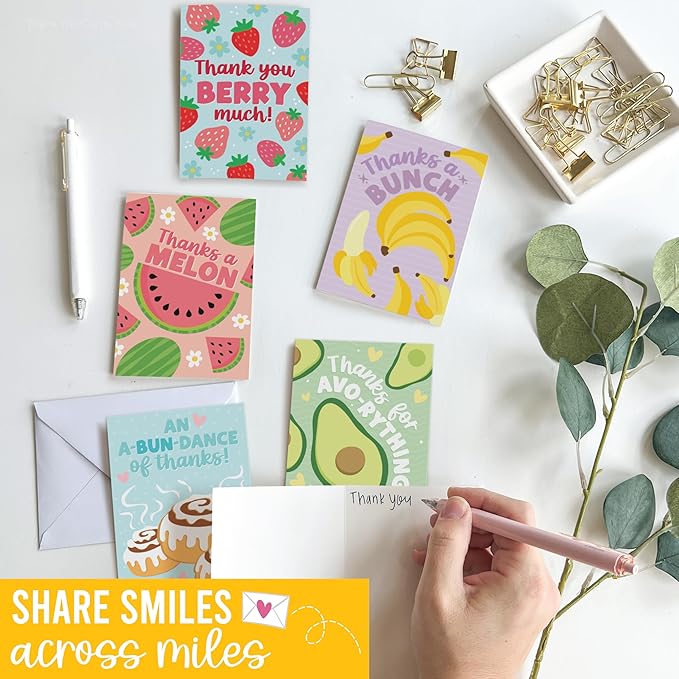54 Colorful Funny Thank You Cards With Envelopes Bulk - Thank You Notes With Envelopes Set, Thank You Card Kids, Teacher Thank You Teacher Cards, Kids Thank You Card For Teachers Appreciation