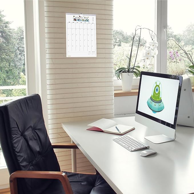 Desk Calendar 2025 Wall Calendars, November 2024 - December 2025 Monthly Planner Paper Office Desktop 17"X 12", 14-Months, Planning and Organizing Home, School, Office, Holiday, Vacation