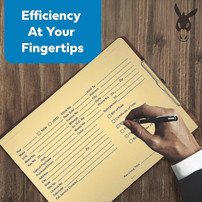 Printed Heavy Duty Deal Jackets - Buff (100 Envelopes Shrink Wrapped)