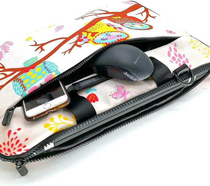 icolor 13" Laptop Shoulder Bag Sleeve Holder,11.6" 12" 13.3 inch Computer Tablet Canvas Handbag Case Notebook Messenger Briefcase