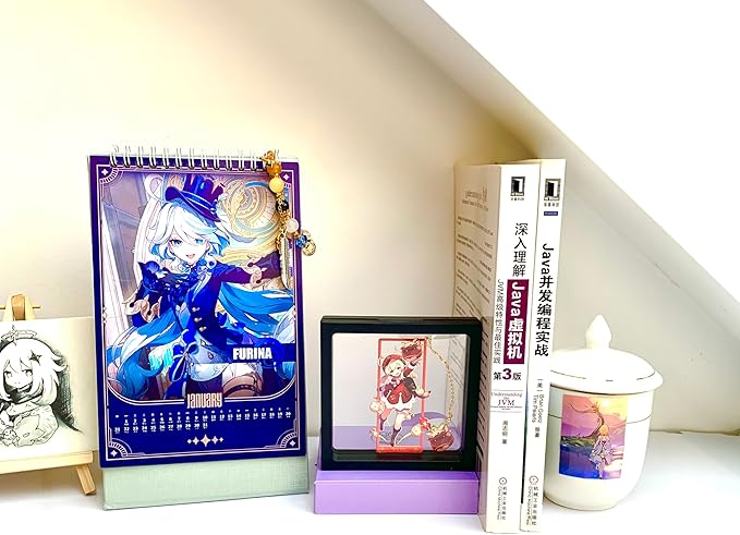 Genshin Impact Klee Metal Bookmark - Anime Figure Merch with 3D Display Box - Birthday Gifts for Fans Friends Gamer Book Lovers - Zllada