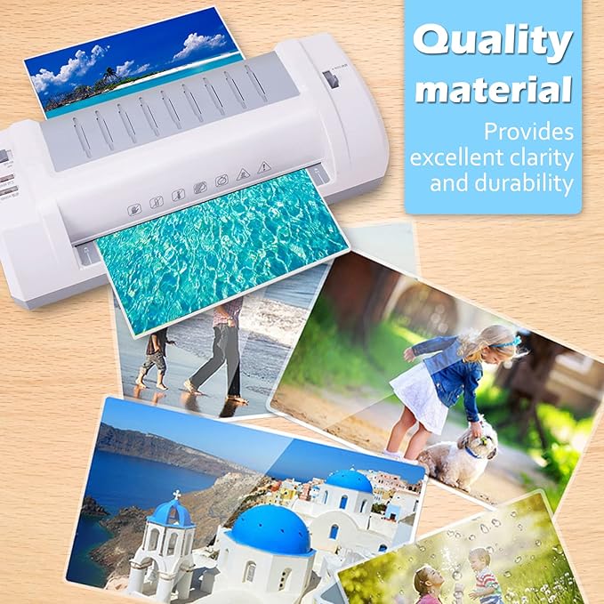 RBHK Thermal Laminating Pouches, 8.9 x 11.4-Inches, 5 mil Thick, 300-Pack, Clear, Letter Size Laminating Sheets