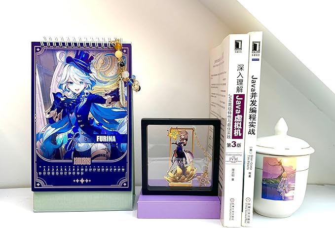 Metal Bookmarks - Genshin Impact Albedo Bookmarks with 3D Display Box - Perfect Birthday Gifts for Book Lovers